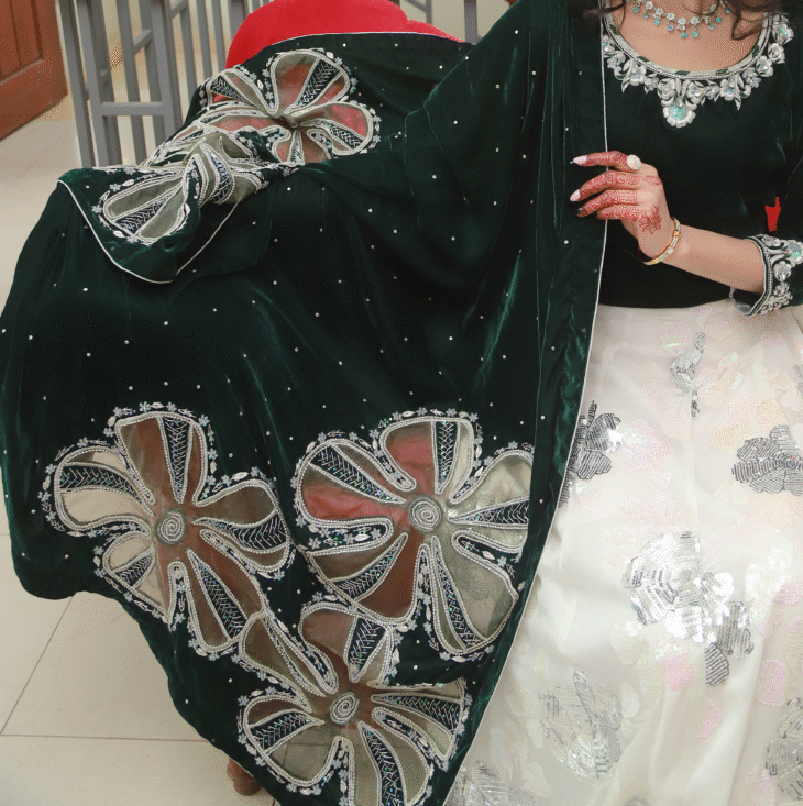 3-Piece Regal Velvet & Chiffon - Image 2