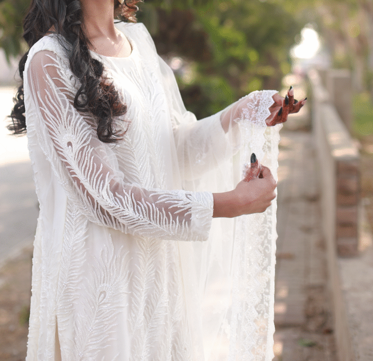 3-Piece Moonlight Mist – Premium Raw Silk & Embellished Net - Image 3