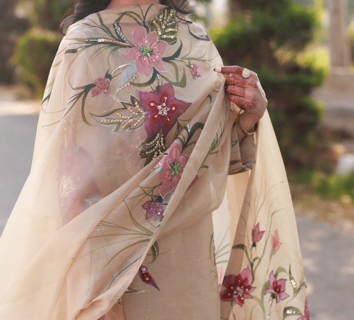 3-Piece Embroidered Organza - Image 2
